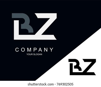 BZ Logo Letter Design Template Element