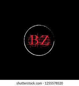 bz logo letter initial, Abstract Polygonal Background Logo, design for Corporate Business Identity,flat icon, Alphabet letter, 