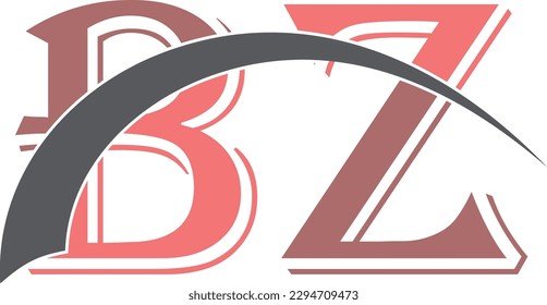 estilo de logotipo bz y signo 