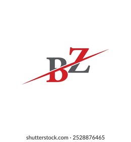 BZ Minimalist Logo with Dynamic Diagonal Line