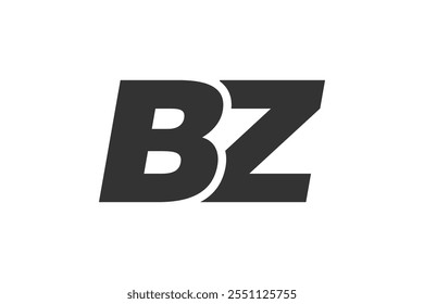 BZ Techno Editable Font Logo For Corporate Branding. Bold, Futuristic Design With Unique Typographic Ideas. Minimal Custom Type And Dynamic Letter Variations For Promotion, Printing, And Book Titles