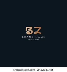 Diseño del logotipo BZ Vector estilo chino
