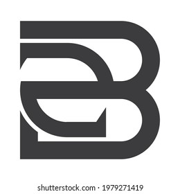 BZ, ZB, Abstract initial monogram letter alphabet logo design