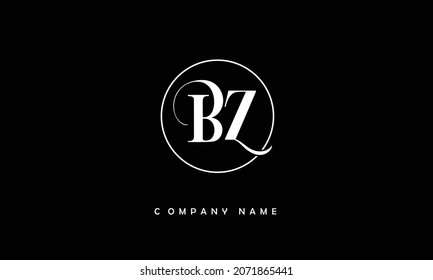 BZ, ZB Alphabets Letters Logo Monogram