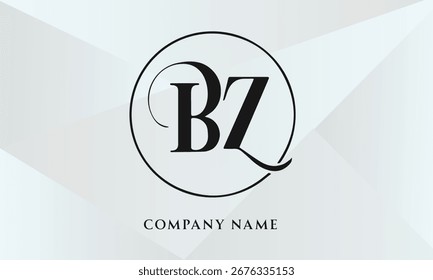 BZ, ZB Letras Letras Logotipo Monograma (5000x3000 pixels, 300dpi)