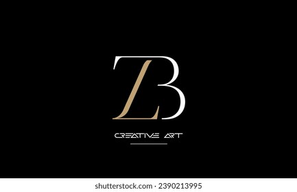 BZ, ZB, B, Z abstract letters logo monogram