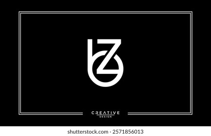 BZ, ZB, B, Z, Abstract Letters Logo Monogram