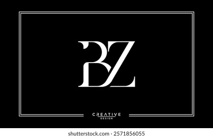 BZ, ZB, B, Z, Abstract Letters Logo Monogram