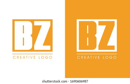 BZ ZB logo initial letter design template vector
