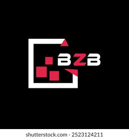 BZB creative minimalist letter logo. BZB unique vector initials alphabet letter logo design
