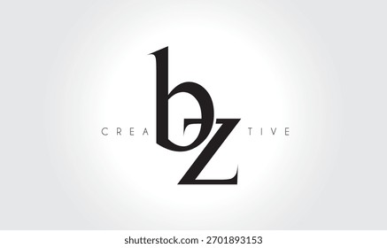 BZbz Elegant Serif Monogram Logo - Luxuriöses typografisches Kleinbuchstaben-Zeichen für modernes Branding