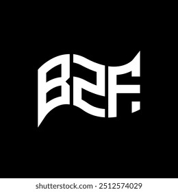 BZF logo design, BZF simple and modern logo. BZF luxurious alphabet design  