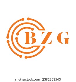 BZG letter design. BZG letter technology logo design on white background. BZG Monogram logo design for entrepreneur and business