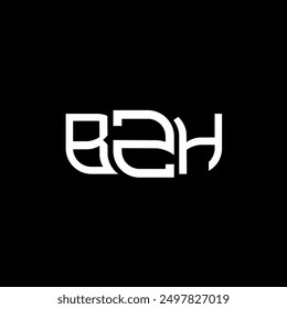 BZH logo design, BZH simple and modern logo. BZH luxurious alphabet design  
