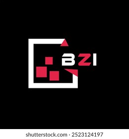 BZI creative minimalist letter logo. BZI unique vector initials alphabet letter logo design
