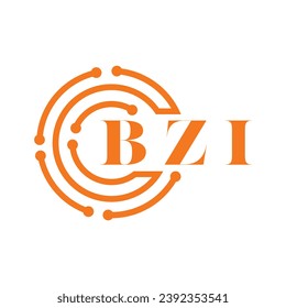 BZI letter design. BZI letter technology logo design on white background. BZI Monogram logo design for entrepreneur and business