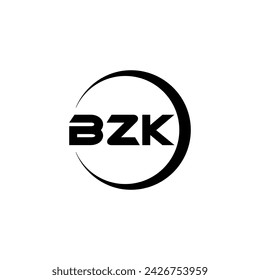 BZK Letter Logo Design, Inspiration for a Unique Identity. Modern Elegance and Creative Design. Watermark Your Success with the Striking this Logo.