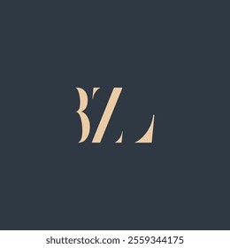 BZL abstract letter logo design. This logo is designed by three abstract letters.