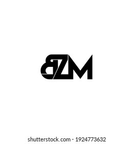 Bzm Letter Original Monogram Logo Design Stock Vector (Royalty Free ...