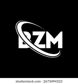 BZM logo. BZM letter logo design. Initials BZM logo linked with circle and uppercase monogram logo. BZM typography for technology, business and real estate brand.
