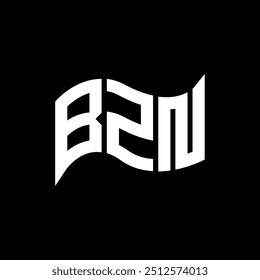 BZN Logo Design, BZN einfach und modern Logo. BZN luxuriöses Alphabet Design  