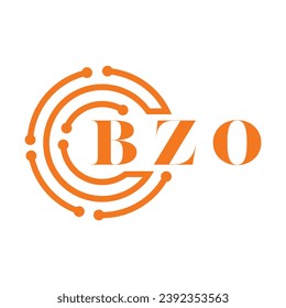 BZO letter design. BZO letter technology logo design on white background. BZO Monogram logo design for entrepreneur and business