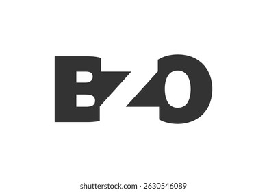 BZO logo design. Initial letter B Z O bold font style for tech startups, consulting, corporate branding. Creative company name, headlines typography identity, trendy logotype. Vector illustration.