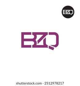 Design de Monograma de Letra de Logotipo BZQ
