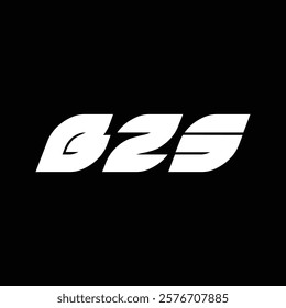 BZS letter technology logo design on black background. BZS creative initials letter IT logo concept. BZS setting shape design