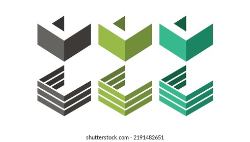 C 3D Logo Vector Icon Symbol Template. 3D C Logo Vector