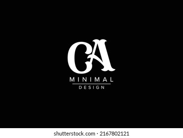 C A, CA Initial Letter Logo design vector template, Graphic Alphabet Symbol for Corporate Business Identity