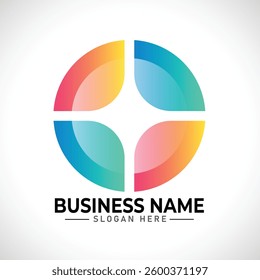 C abstract letter logo design template