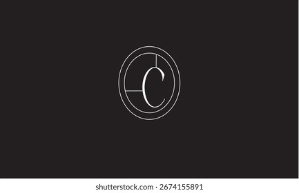 C ABSTRAKTER BUCHSTABENLOGO-MONOGRAMM