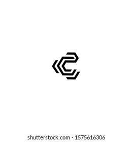 C abstract letters logo monogram