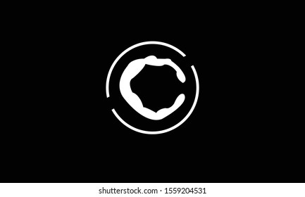 C abstract vector logo monogram template