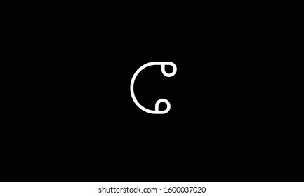 C abstract vector logo monogram template