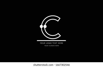 C abstract vector logo monogram template