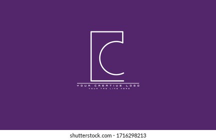 C abstract vector logo monogram template