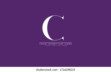 C abstract vector logo monogram template