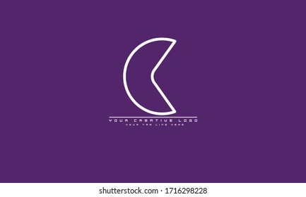 C plantilla de monograma abstracto del logotipo del vector