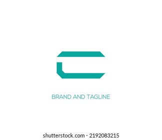 C abstract vector logo monogram template