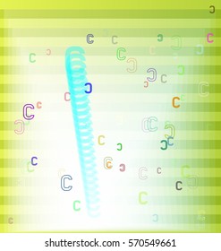 C Alphabet background idea