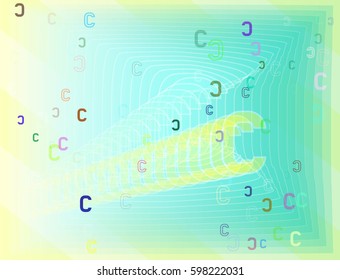 C Alphabet background idea