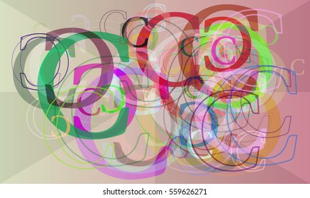 C Alphabet design art