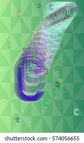 C Alphabet icon art