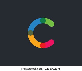 vector de diseño del logotipo del alfabeto C
