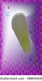 C Alphabet texture art