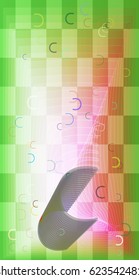 C Alphabet texture art