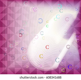 C Alphabet texture background