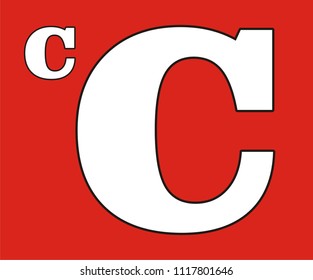 C ALPHABET VECTOR ICON 
